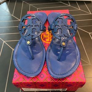 Tory Burch Blue Miller Sandals